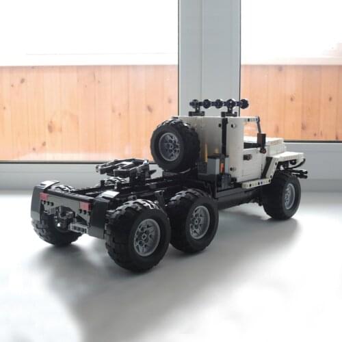 NEW ing Technology Building Block Mechanical Gear Moc-13437 Truck 6x6 SUV Remote Control RC Assembly Toy Boy Gift