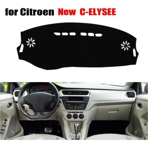 RKAC good quality Car dashboard covers for Citroen New C-Elysee 2013-2016 Left hand drive dashmat pad dash covers accessories