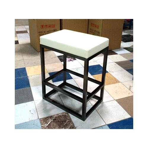 Chinafurniture Drawing stainless steel bar chair jewelry chair gold shop counter chair can be customized special offer