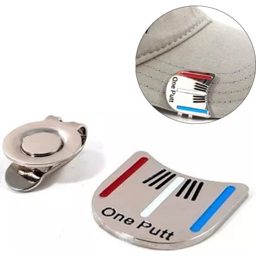 Golf Hat Clip Aiming Tool One Putt Ball Position Mark Golf Magnetic Golf Putting Alignment Cap Clip