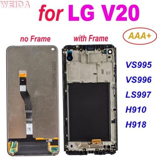 5.7" For LG V20 LCD Display VS995 VS996 LS997 H910 H918 Touch Screen Digitizer With Frame Assembly for LG V20 LCD Replacement