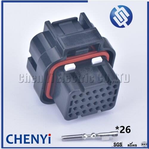 1 set TE AMP SUPERSEAL 26 Pin 3-1437290-8 1.0mm Series ECU Automotive Connector Electrical PCB Computer ECU Connector