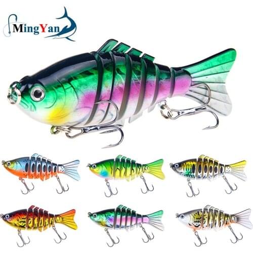 1pcs 15.6g/10cm Sinking Wobblers Fishing Lures Jointed Crankbait Swimbait 7 Segment Hard Artificial Bait for Fishing Tackle Lure