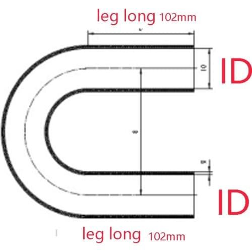 1.12" 28mm ID Blue 4Ply Elbow Couple Silicone 180 Degree U-Bend Coolant Hose