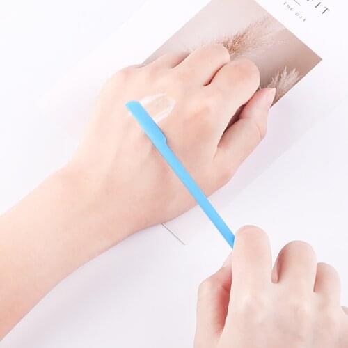 6Pcs Flexible Silicone Scraper Reusable Beauty Kitchen Safe Last Drop Spatula Makeup Brushes Face Mask Brush Beauty Tools