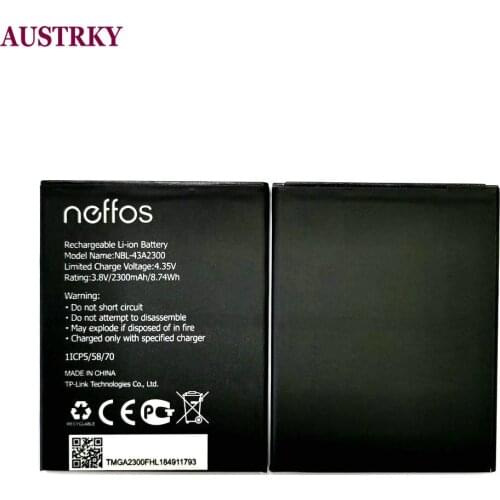 New 2300mAh NBL-43A2300 Battery Replacement For TP-link Neffos C5s TP704A TP704C C5A TP703A Batteries