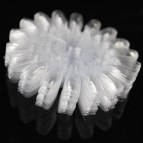 Free Shipping 10x18 Colors 10cm Round Shape Nail Art Display Board Nail Tips Board Practice Clear Transparent Color For Nails