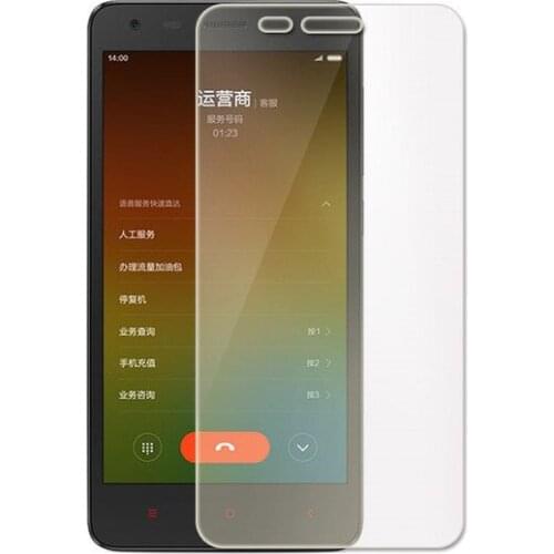 For Xiaomi Redmi 2 tempered glass 100% Original High Quality Screen Protector Film For Hongmi 2 Red rice Cell Phone
