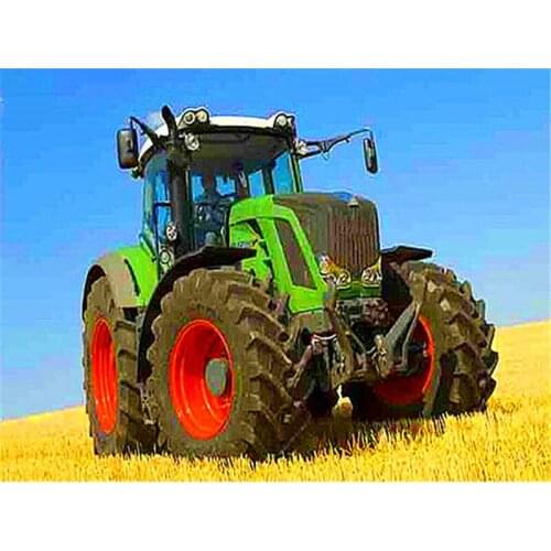 5D Full Square Diamond Painting Landscape Scenery Diamond Embroidery Cross Stitch Tractor Rhinestones Mosaic Handicraft