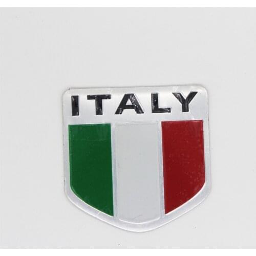 Italy Sport National Flag Emblem Badge Car Sticker Styling For Toyoto Honda Nissan Mazda Lexus BMW VW AUDI BENZ KIA JEEP Ferrari