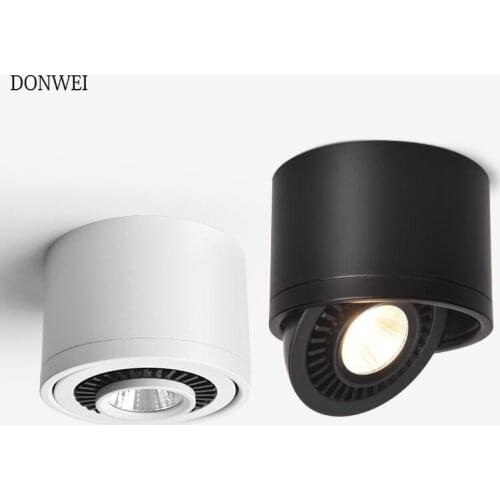 7W/10W/12W/15W Ceiling Light LED Surface Mounted Foldable and 360 Degree Rotatable Ceiling Lamp COB Indoor Spot Lighting 85-265V