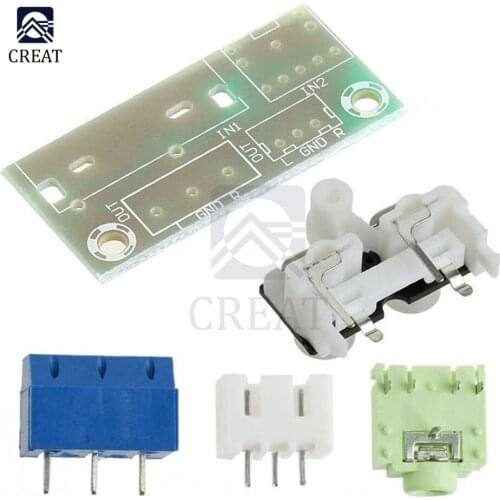 DIY Kit Audio Switch Power Amplifier Board RCA 3.5mm Audio Input Block Amplifier Module Electronic Kits