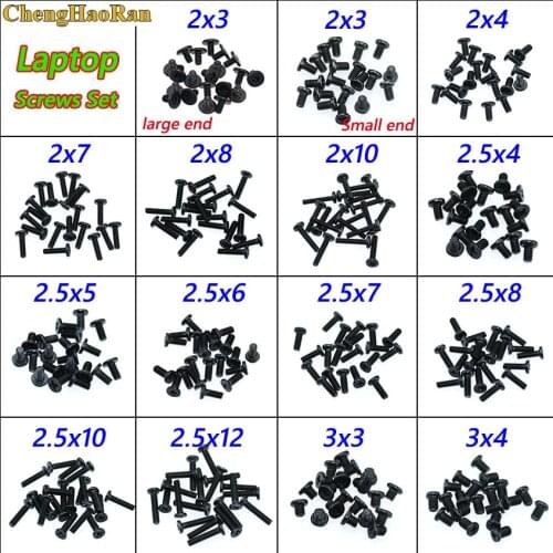 ChengHaoRan 15Models 300pcs Laptop Screws Set For SONY DELL SAMSUNG IBM HP TOSHIBA Hot