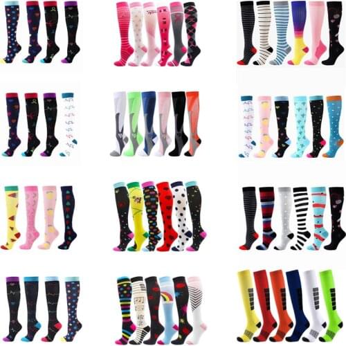 Dropship Compression Stockings Men Women Varicose Veins Wholesales Outdoor Sports Socks 30 Mmhg Best Graduated For Anti Fatigue