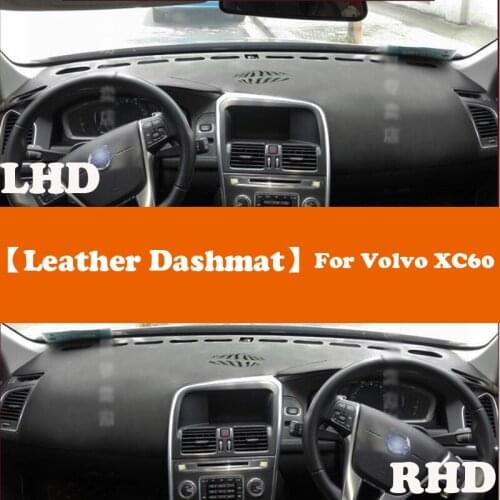 Leather Dashmat Accessories Car-Styling Dashboard Covers Pad Dash Mat Sunshade For Volvo XC60 2009 2010 2011 2012 2013~2017