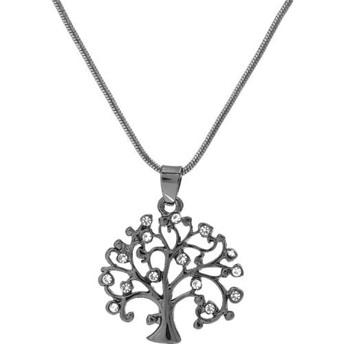 Creative simple tree of life pendant necklace personality hollow tree jewelry pendant necklae