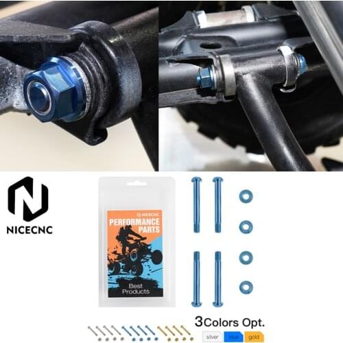 M10*P1.25 80mm ATV 4 x Lower A-arm Bolts Nuts Kit For YAMAHA RAPTOR 700 2006-2011 2013-2020 RAPTOR 50 125 250 350 700R YFZ450