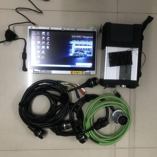 MB Star C5 Sd multiplexer c5 with CF-AX2 480GB SSD 2020.12v X/Vediamo/DAS/DTS/EPC/HHT For Auto Diagnostic tool Mercdes Star c5