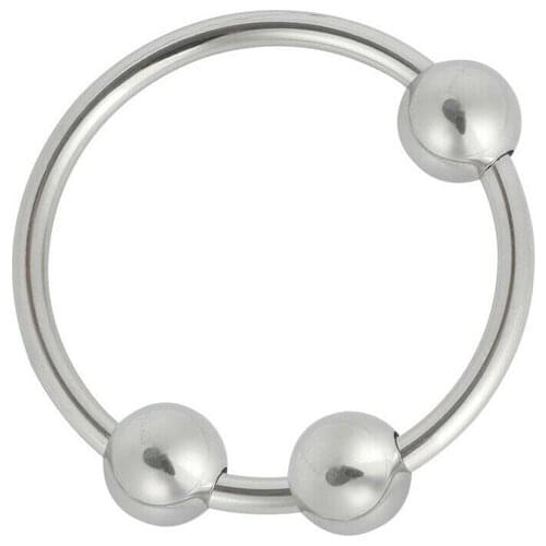 3 Bead Metal lock Ring Sex Tools For Men Poppers For Sex Erotic And Sexual Toys Good Vibrant Juguetes Sexuales Sex Dolll For Men