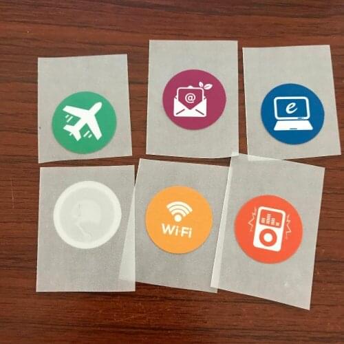 600pcs/pack Good Quality Cheap Price Printed PET NFC Tag Label Sticker Wholesale For Bluetooth Reader Connecting Smartphone