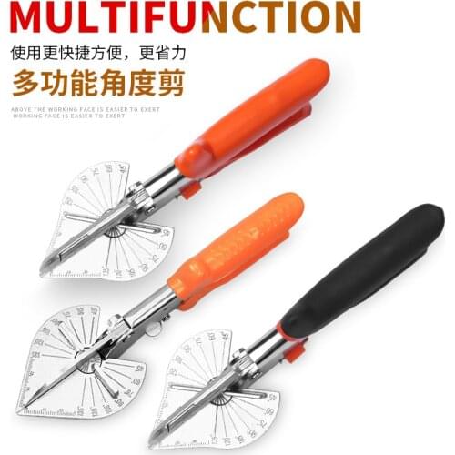 Multifunction Angle Mitre Trunking Scissors PVC PE Plastic Pipe Cutter Angle Shears Automatic Wire Cutting Duct Mitre Trim