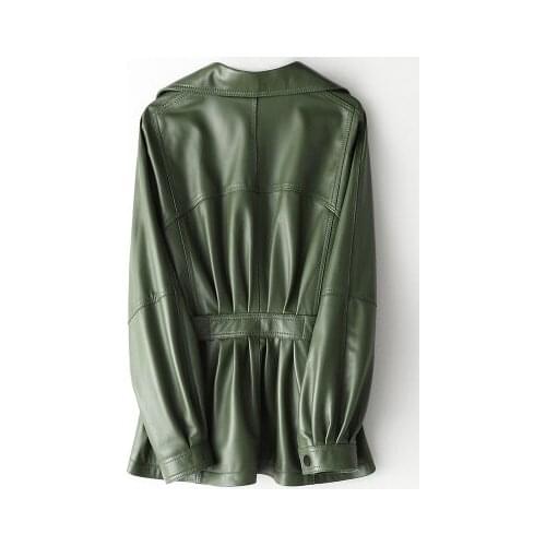 New 2022 Fashion Genuine Goat Leather Jacket H5588