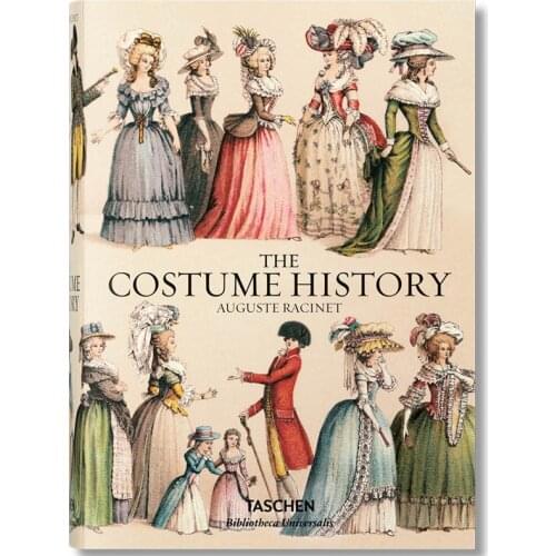 New COSTUMES HISTORY Classical palace costume design history book for adult Auguste Laxi costume hardcover book