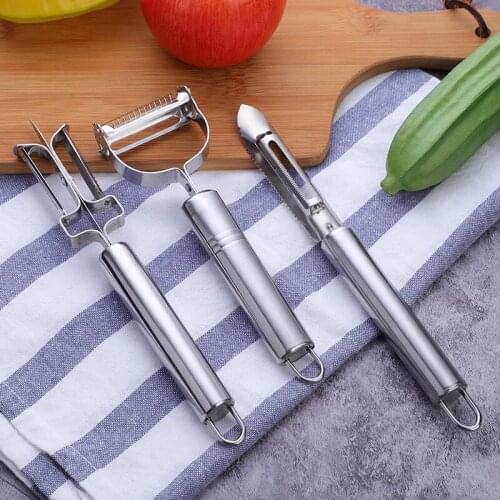3PCS 1SET Fruit and Vegetable Peeler, Kitchen Accessories, Stainless Steel Sharp Fruit and Vegetable Peeler ,Kitchen Gadget