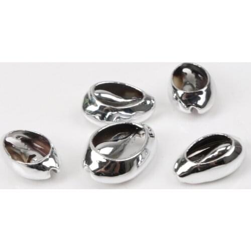 Natural Spiral Shell Charm Pendants Conch At Random Silver plated for jewelry making Diy 21-24mm 5pcs TRS0153X