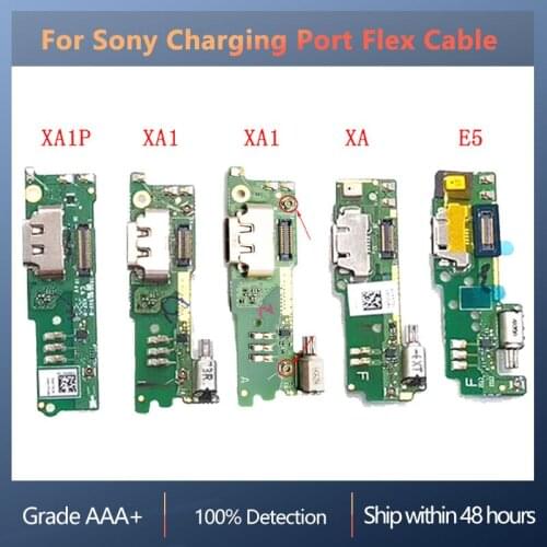Original Port PCB Board For Sony Xperia XA1 Plus XA1 single XA1 dual XA E5 Charging Port Flex Cable Ribbon Replacement USB