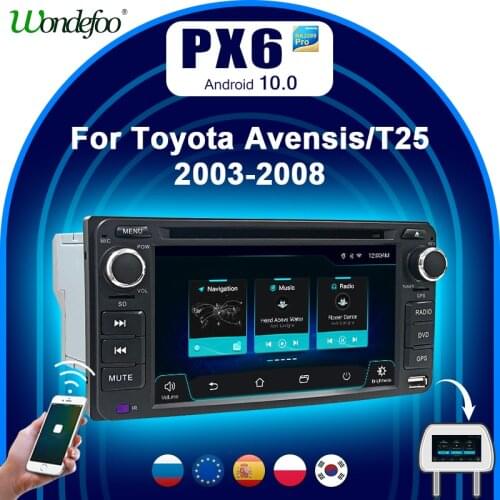 PX6 car radio 2 din android 10 screen For Toyota Corolla RAV 4 Camry Land Cruiser Vios Terios 4 Runner Echo Hilux video players