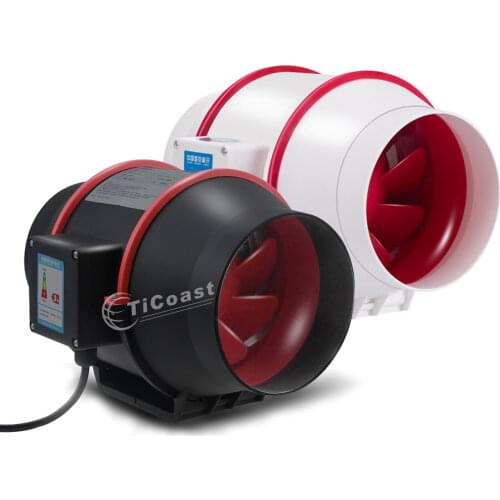 6 inch Inline Exhaust Fan Home Silent Pipe Duct Fan Bathroom Extractor Ventilation Kitchen Toilet Wall Air Clean Ventilator