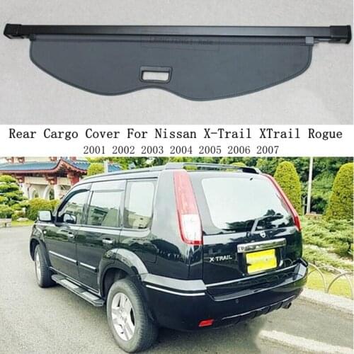 Rear Cargo Cover For Nissan X-Trail XTrail Rogue 2001-2007 Privacy Trunk Screen Security Shield Shade Auto Accessories