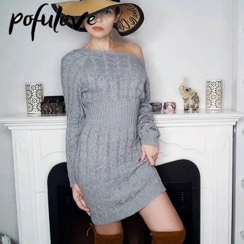 Autumn Winter Women Knitted Sweater Mini Dress Elegant O Neck Long Sleeve Spring Slim Pullover Pencil Dresses Female Vestidos