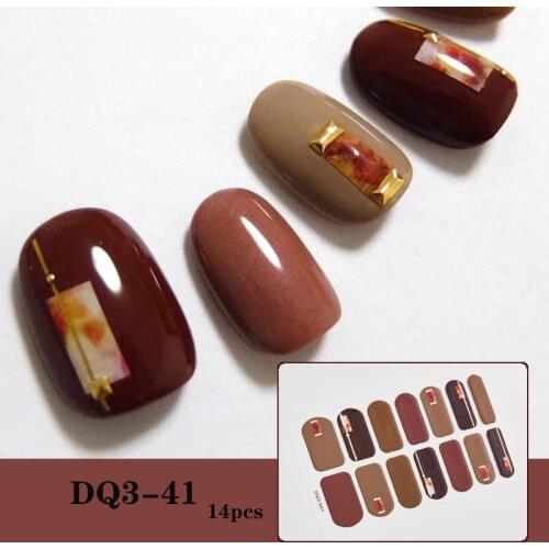 1 Sheet Nail Art Sticker Polish Wraps Nail Stickers Nail Wraps Full Cover Nail Polish Sticker Self-Adhesive Nail Art Decoration