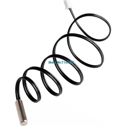 10pcs/lot 50cm NTC Thermistor Temperature Sensor Waterproof Probe Wire 10K 1% 3950 W1209 W1401 cable