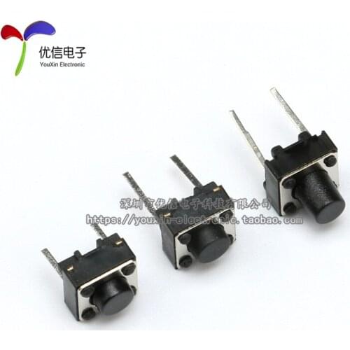 20pcs/Tact Switch 2 Pin Micro switch 6*6*5MM 6*6*7MM