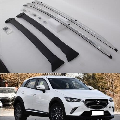 4 pieces Aluminium fit for Mazda CX-3 CX3 2016 2017 2018 2019 2020 baggage luggage roof rack roof rail cross bar crossbar