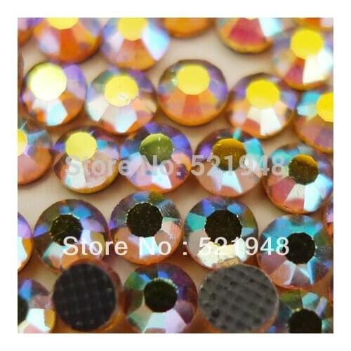 AAA Grade SS10(2.7~2.9mm) Topaz AB DMC Hotfix Rhinestones 288 pcs iron on rhinestones Hot Sale