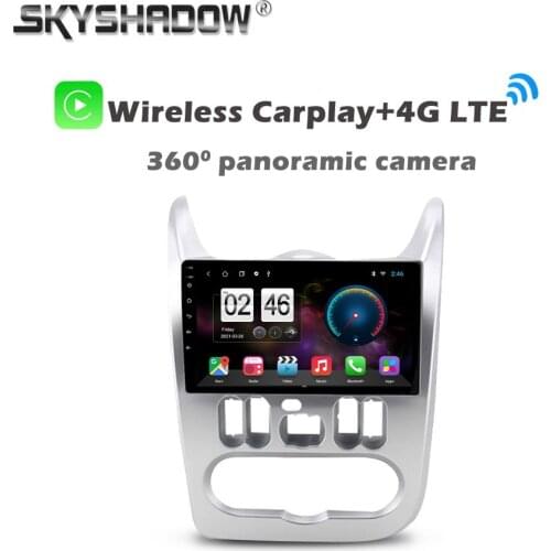 360 Panoramic Camera CanBus 6GB+128GB Android 10.0 Car DVD Player GPS WIFI Bluetooth 5.0 RDS Radio For Renault Logan I 2009-2015