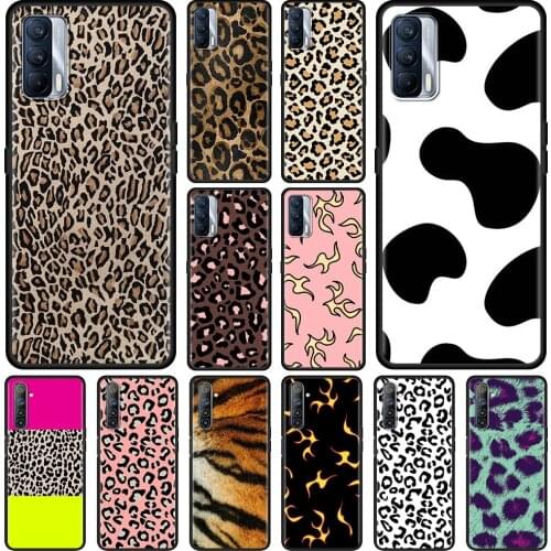 Phone Shell For Realme V15 V13 GT Neo C25 C21 C20 C15 C11 C3 8 7 6 X50 Q2 Pro Q2i Fundas Leopard Zebra Coque TPU Case