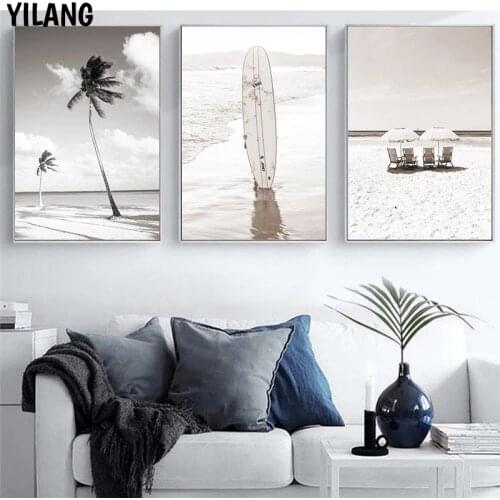 Home Decor Black And White Scenery Picture Wall Art Canvas Painting Modern Poster And Print For Scandinavian Living Room Design