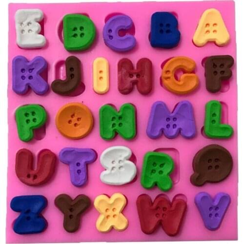 Capital and number Silicone mold fondant mold cake decorating tools chocolate gumpaste mold Chocolate Mould Handmade Soap Mold