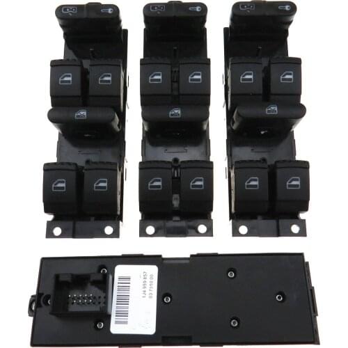 Quantity 4 1J4959857 1J4 959 857 B Main Glass Lift Control Switch For Golf Bora 1999-2015 Passat 1997-2012 B5 Seat Leon Toledo