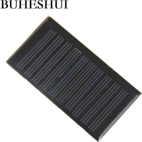 BUHESHUI 5V 45MA Mini Solar Cell Polycrystalline DIY Solar Panel 3.7V Battery Education Kits Toy 66*35.5MM 1000pcs Wholesale