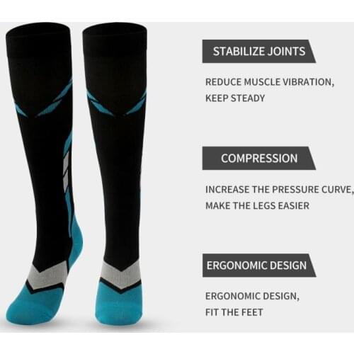 4 Colors Compression Socks Athletic Men Women Breathable Nursing Socks Fit Running Outdoor Hiking Flight for Athelete