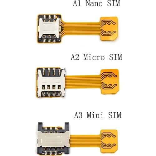 New Hybrid Double Dual Sim Card Adapter Micro SD Nano Sim Extension Adapter For Xiaomi/Redmi For Samsung/Huawei