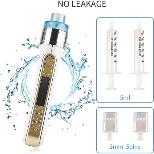 10PCS 5 PIN Needles 5ML Syringes For HD100 3D Smart Water Injection Pen Accessories Parts For Mesotherapy Meso Injector Gun Kit