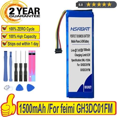Top Brand 100% New 1500mAh Battery for GH3DC01FM Batteries