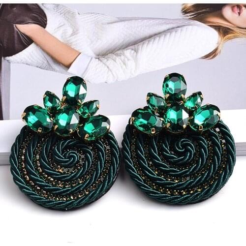 Vintage Design Handmade Drop Earrings For Women Girls Boho Crystal Earrings Jewelry Wedding Party Gifts Wholesale